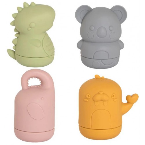 All4Ella Silicone Bath Toys Animals Friends