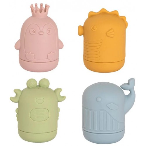 All4Ella Silicone Bath Toys Sea Friends