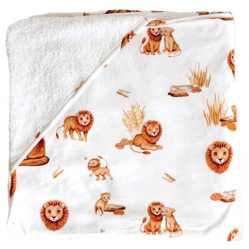 Snuggle Hunny Hooded Towel Lion