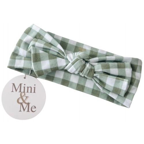 Mini and Me Topknot Forest Gingham
