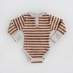 Snuggle Hunny Long Sleeve Body Suit Biscuit Stripe