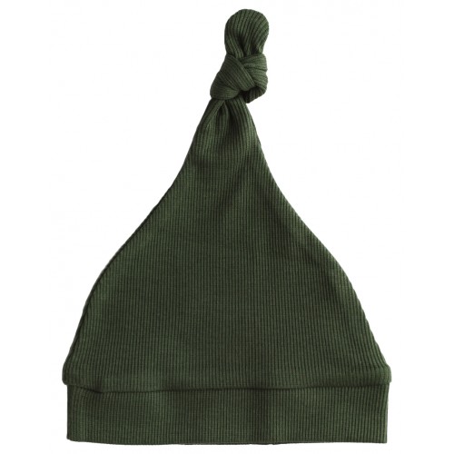 Snuggle Hunny Ribbed Knotted Beanie Olive