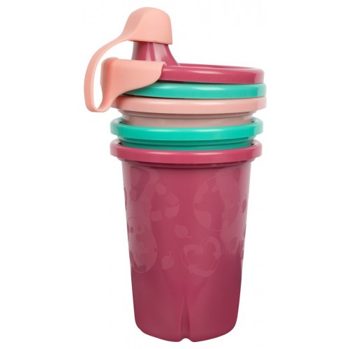 Green Grown Sippy Cups Pink Green