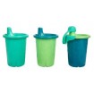 Green Grown Sippy Cups Pink Green Blue