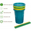 Green Grown Spill Proof Straw Cups Pink Green