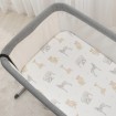 Living Textiles Co-Sleeper Fitted Sheets Savanna