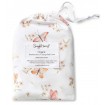 Snuggle Hunny Bassinet Sheet Change Pad Sheet Butterfly