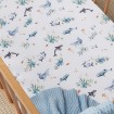 Snuggle Hunny Fitted Cot Sheet Ocean