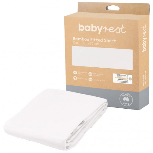 Babyrest Bamboo Fitted Cot Sheet
