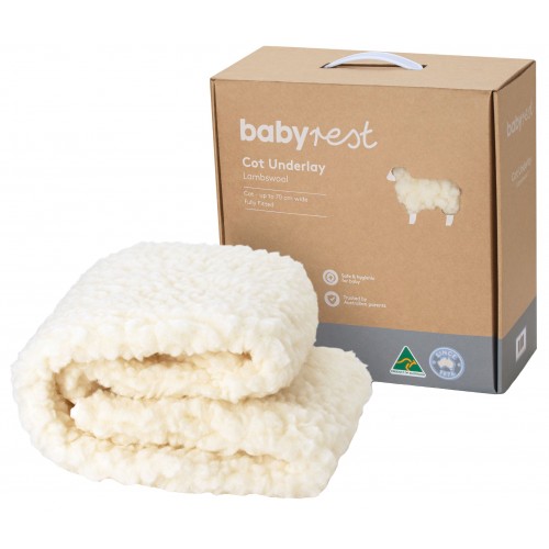 Babyrest Lambs Wool Cot Underlay