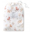 Snuggle Hunny Fitted Cot Sheet Butterfly