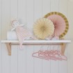 Living Textiles Baby Coat Hangers Pink Bow