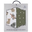 Living Textiles Co-Sleeper Fitted Sheets 2pk Forest Retreat