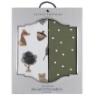 Living Textiles Cot Fitted Sheets 2pk Forest Retreat