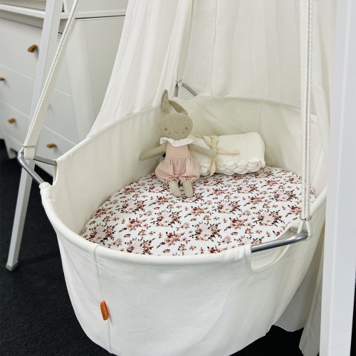 Mini and Me Bassinet Fitted Sheet Addison