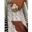 Mini and Me Fitted Cot Sheet Native Garden