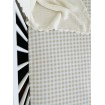 Mini and Me Fitted Cot Sheet Nude Gingham