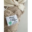 Mini and Me Cable Knit Blanket Linen