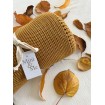 Mini and Me Cable Knit Blanket Mustard