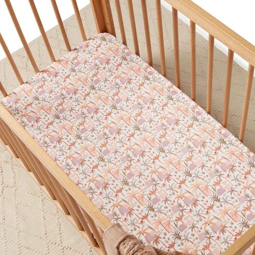 Snuggle Hunny Fitted Cot Sheet Palm Springs