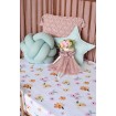 Snuggle Hunny Fitted Cot Sheet Poppy