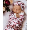 Snuggle Hunny Jersey Wrap and Topknot Set Fleur