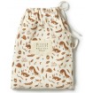 Wilson and Frenchy Bassinet Sheet Hello World