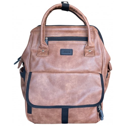 La Tasche Vogue Nappy Backpack Brown