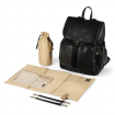 OiOi Nappy Backpack Black Dimple Vegan Leather