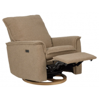 Il Tutto Louie Electric Mocha Teddy Glider Recliner Chair