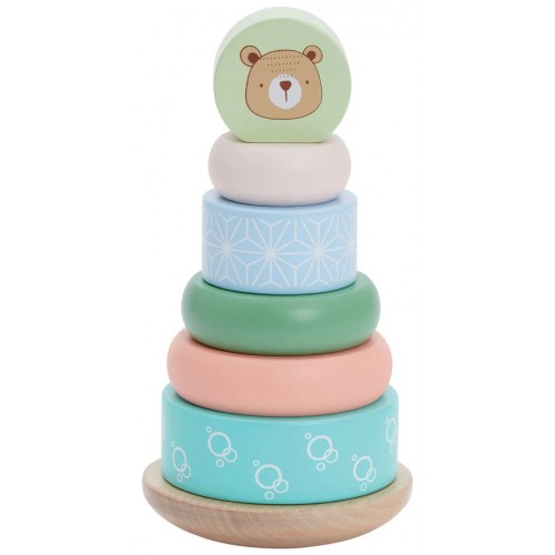 Bubble Wooden Stacking Rings Bear