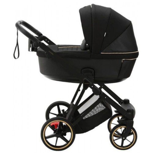 Bambini Geneva Modern Pram Black Black