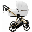 Bambini Geneva Modern Pram White Gold