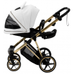 Bambini Geneva Modern Pram White Gold