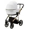 Bambini Geneva Modern Pram White Gold