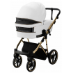 Bambini Geneva Modern Pram White Gold