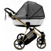 Bambini Geneva Modern Pram White Gold