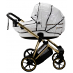 Bambini Geneva Modern Pram White Gold