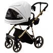 Bambini Geneva Modern Pram White Gold