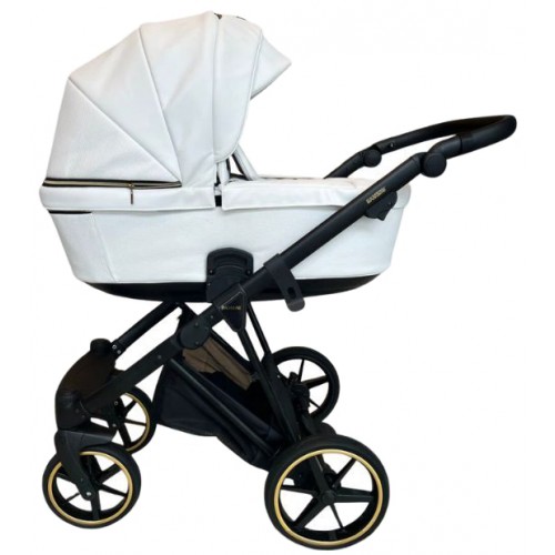 Bambini Geneva Modern Pram White Black