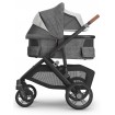 Uppababy Vista V3 With Bassinet Greyson + Free Upper Adaptors