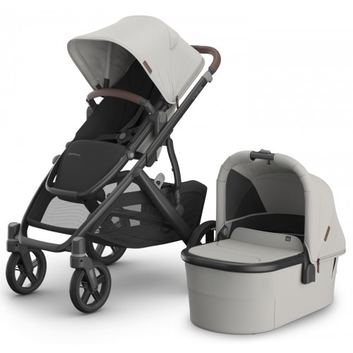 Uppababy Vista V3 With Bassinet Savannah + Free Upper Adaptors