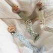 Bibs Pacifier Clip Sand Ivory