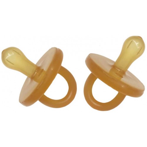 Natural Rubber Soother Round Twin