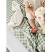 Mini and Me Bamboo Muslin Wrap Forest Gingham