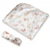 Snuggle Hunny Jersey Wrap and Topknot Set Butterfly