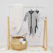 Living Textiles Baby Coat Hangers Grey Star